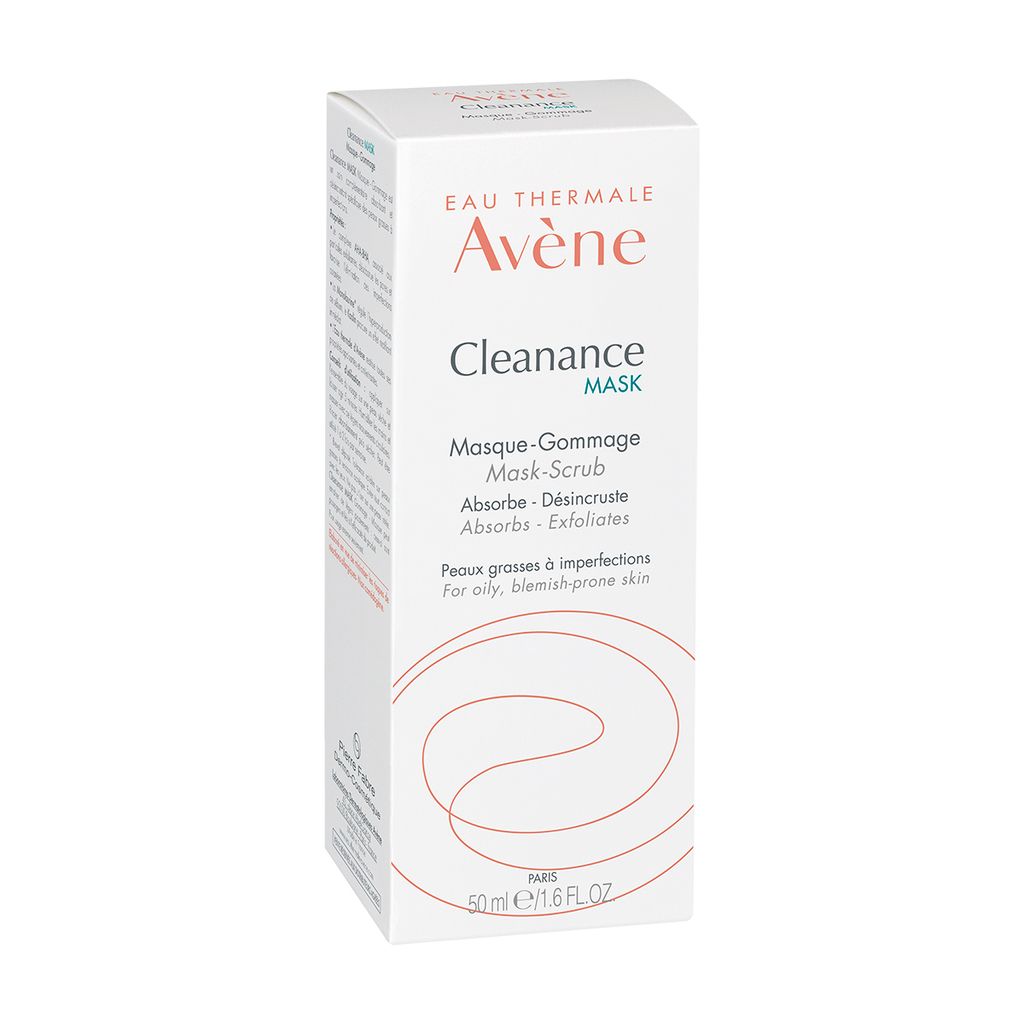 Avene Cleanance Маска-скраб с AHA-BHA кислотами для глубокого очищения, маска для лица, для жирной и проблемной кожи, 50 мл, 1 шт.