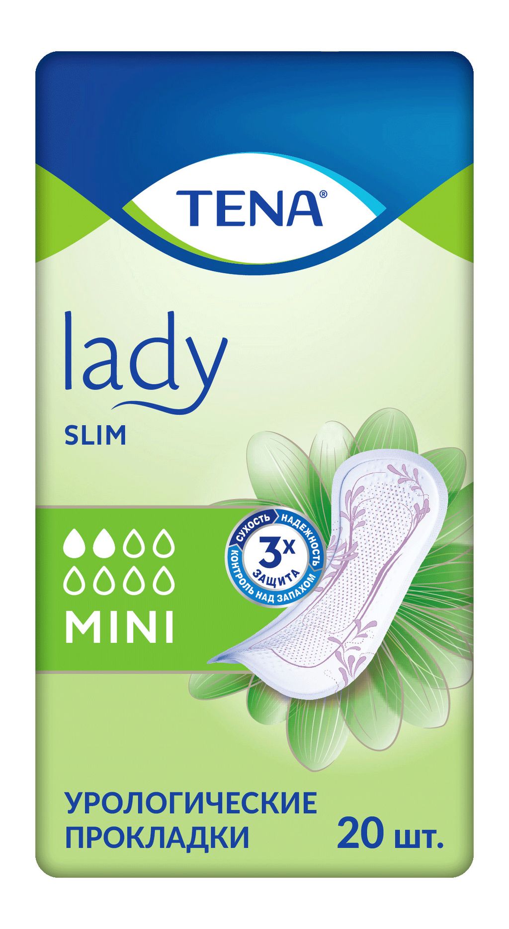 фото упаковки Прокладки урологические Tena Lady Slim Mini