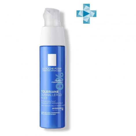 La Roche-Posay Toleriane Dermallergo ночной уход, крем для лица, для кожи, склонной к аллергии, 40 мл, 1 шт.