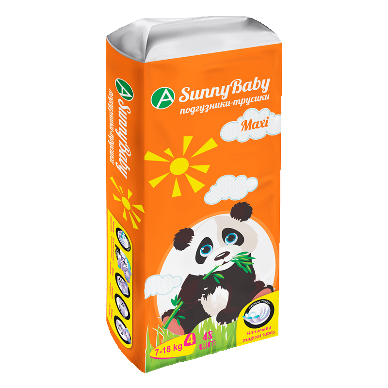 фото упаковки Sunnybaby Подгузники-трусики детские maxi