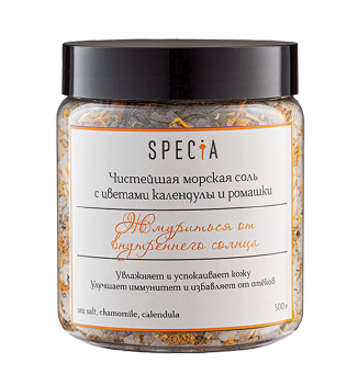фото упаковки Specia Морская соль с цветами календулы и ромашки