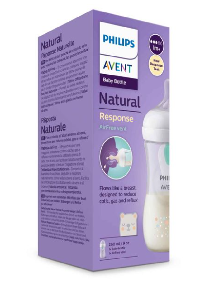 фото упаковки Philips Avent Бутылочка с силиконовой соской Natural Response