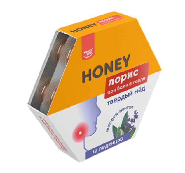 фото упаковки Твердый мед Honey Лорис Медовые леденцы