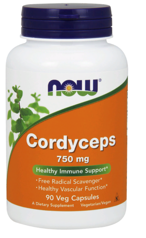 NOW Cordyceps Кордицепс, 750 мг, капсулы, 90 шт. цена