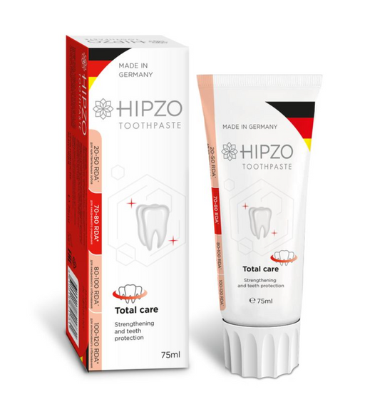 Hipzo Total care Зубная паста Укрепление и защита зубов, паста, 75 мл, 1 шт.