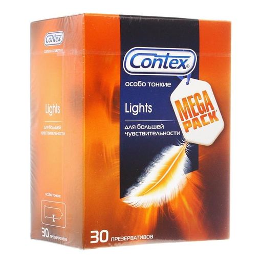 Презервативы Contex Lights, презерватив, особо тонкие, 30 шт. цена
