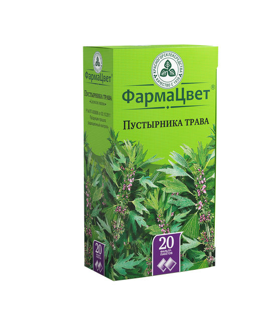 Пустырника трава, сырье растительное-порошок, 1.5 г, 20 шт.