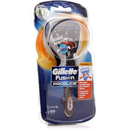 Gillette Fusion ProGlide Flexball Станок с 1 сменной кассетой, 1 шт. цена