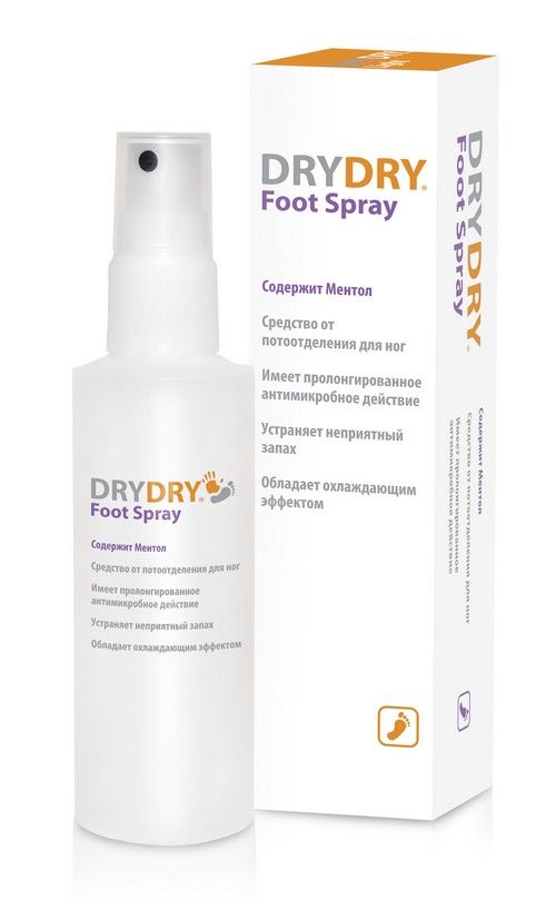 Dry Dry Foot Spray спрей для ног, спрей, 100 мл, 1 шт. цена