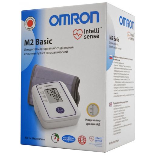 Тонометр автоматический OMRON М2 Basic, со стандартной манжетой (22-32 см), 1 шт. цена