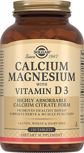 Solgar Кальций-Магний с витамином D3, таблетки, 150 шт. цена