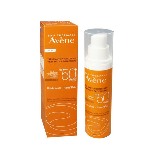 Avene солнцезащитный флюид с тонирующим эффектом SPF50+, крем, 50 мл, 1 шт. цена