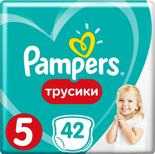 Pampers Pants Подгузники-трусики детские, р. 5, 12-17 кг, 42 шт.