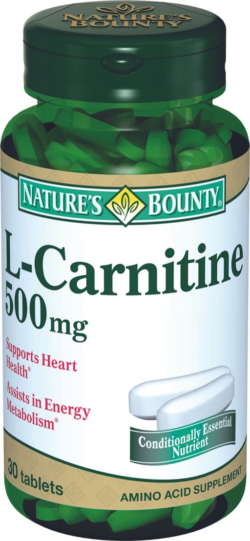 Natures Bounty L-Карнитин 500 мг, 500 мг, таблетки, 30 шт. цена