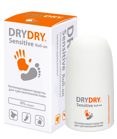 Dry Dry Sensitive средство от обильного потовыделения, 50 мл, 1 шт. цена