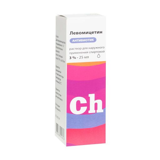 Левомицетин Реневал, 3%, раствор для наружного применения спиртовой, 25 мл, 1 шт. цена