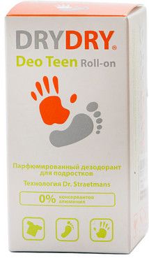 Dry Dry Deo Teen дезодорант для подростков, део-ролик, 50 мл, 1 шт. цена