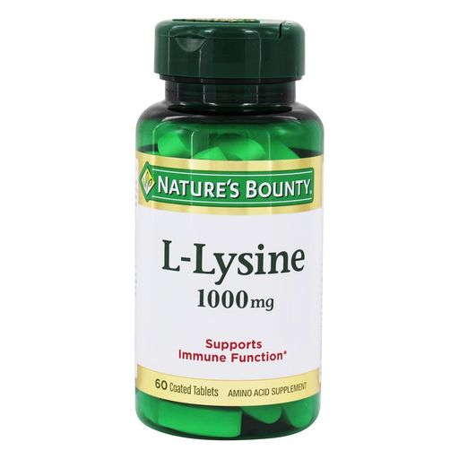 Natures Bounty L-лизин 1000 мг, 1000 мг, таблетки, 60 шт. цена
