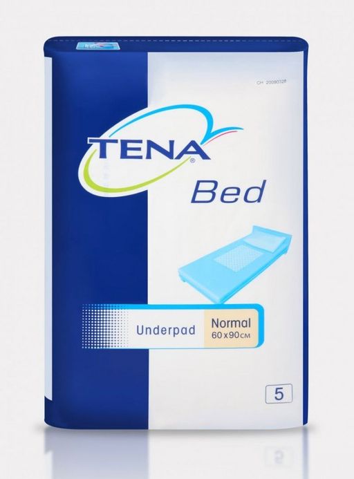 Пеленки впитывающие (простыни) TENA Bed Underpad, 90 смx60 см, Normal (2 капли), 5 шт. цена