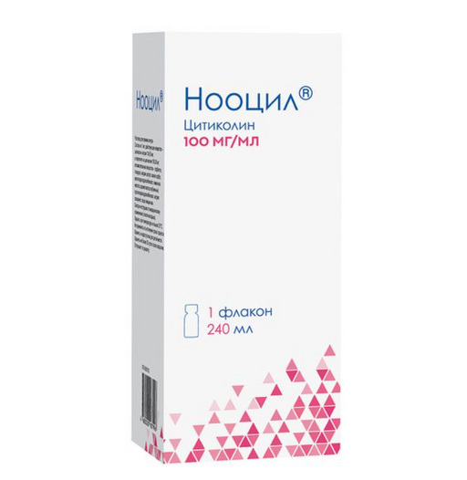Нооцил, 100 мг/мл, раствор для приема внутрь, 240 мл, 1 шт.