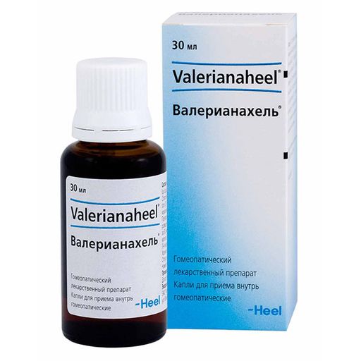 Валерианахель, капли для приема внутрь гомеопатические, 30 мл, 1 шт. цена