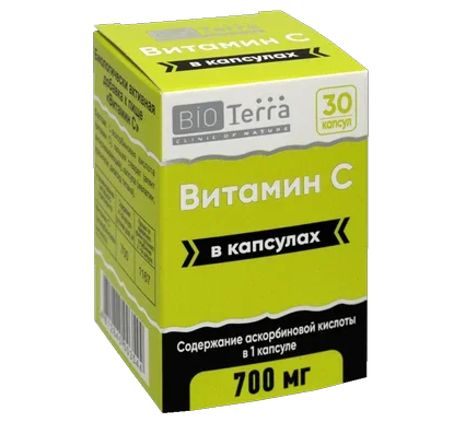 BioTerra Витамин С, капсулы, 30 шт.