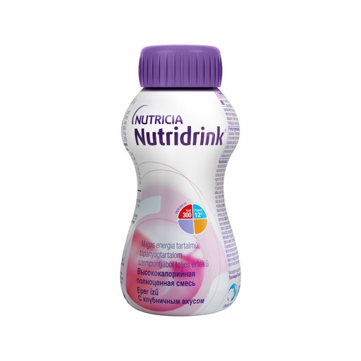 Nutridrink, жидкость для приема внутрь, со вкусом клубники, 200 мл, 1 шт.
