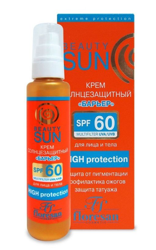 Floresan Beauty Sun Крем солнцезащитный SPF60, крем, 75 мл, 1 шт. цена