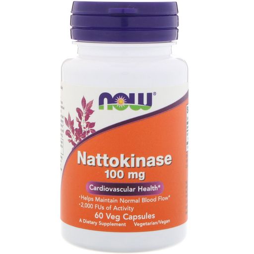 NOW Nattokinase Наттокиназа, 100 мг, капсулы, 60 шт.