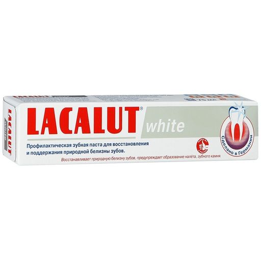 Lacalut White Зубная паста, паста зубная, 50 г, 1 шт. цена